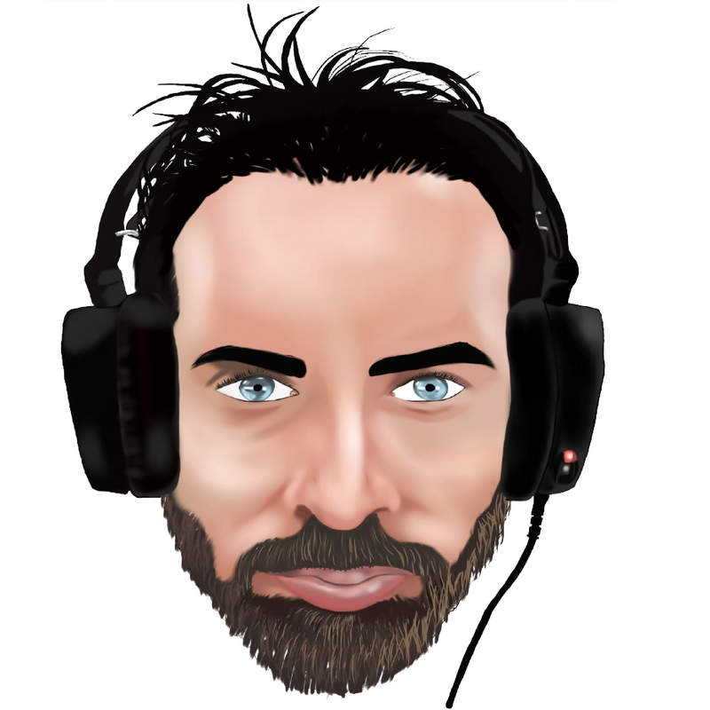 Arte pintado Digital por mi esposo en su celular basándose en la foto del cliente. 